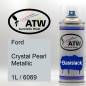 Preview: Ford, Crystal Pearl Metallic, 1L / 6069: 400ml Sprühdose, von ATW Autoteile West.